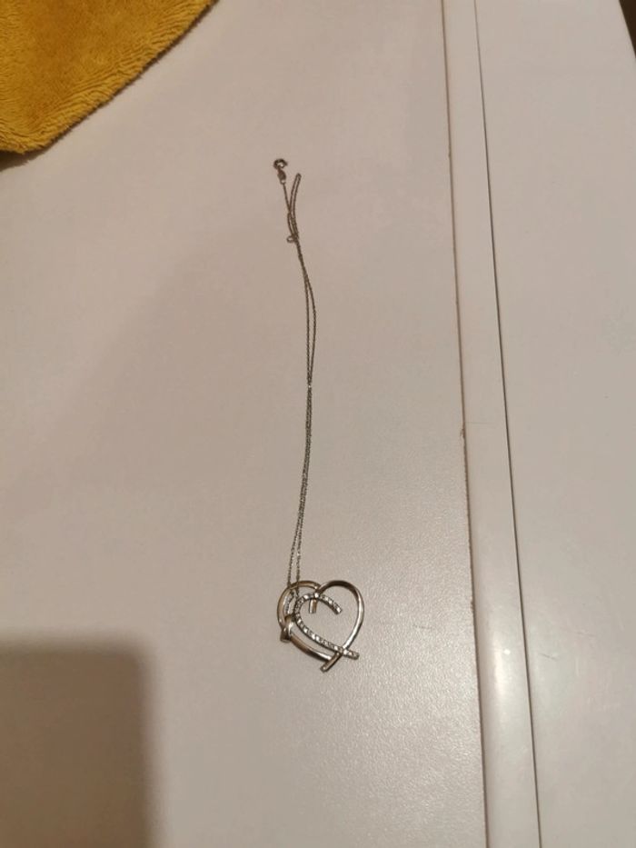 Collier cœur argent - photo numéro 2