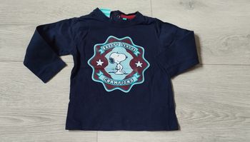 T-shirt ML garçon 12 mois snoopy 