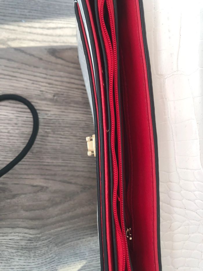 Sac blanc croco effet luxe - Tendance & Chic - photo numéro 5