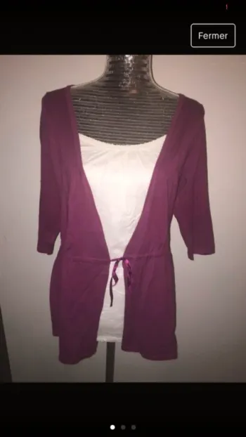 Gilet avec effet chemise
