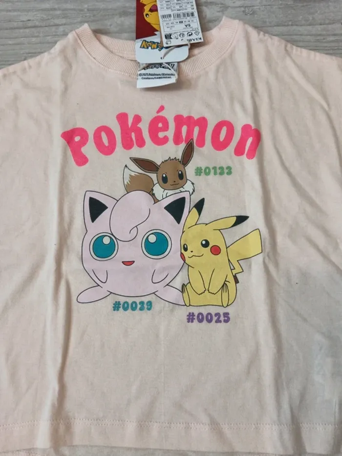 Tshirt manches courtes 6 ans pokemon Neuf - photo numéro 2