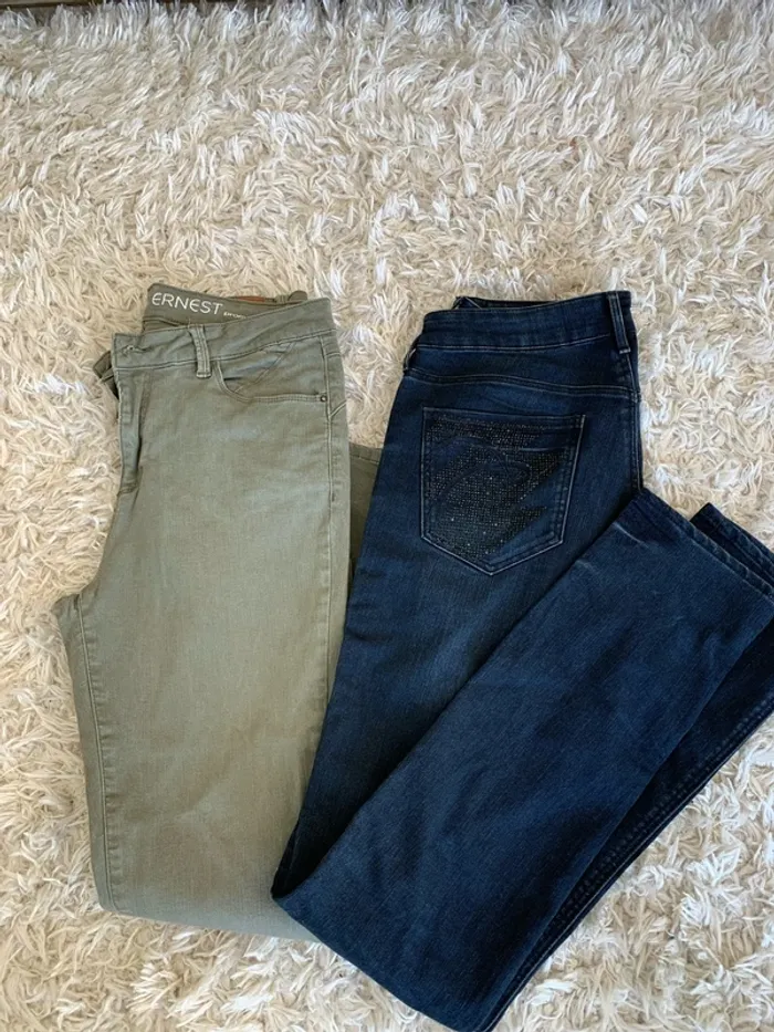 Lot de 2 jeans femme 38