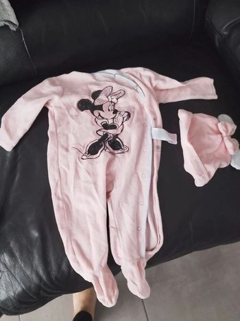 Pyjama fille Minnie + bonnet 6/9mois