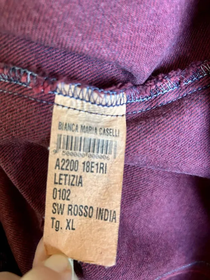 🖤🥀Veste en jean vintage 2000 bordeaux Y2K collector indie sleaze rock burgundy denim jacket🥀🖤 - photo numéro 16