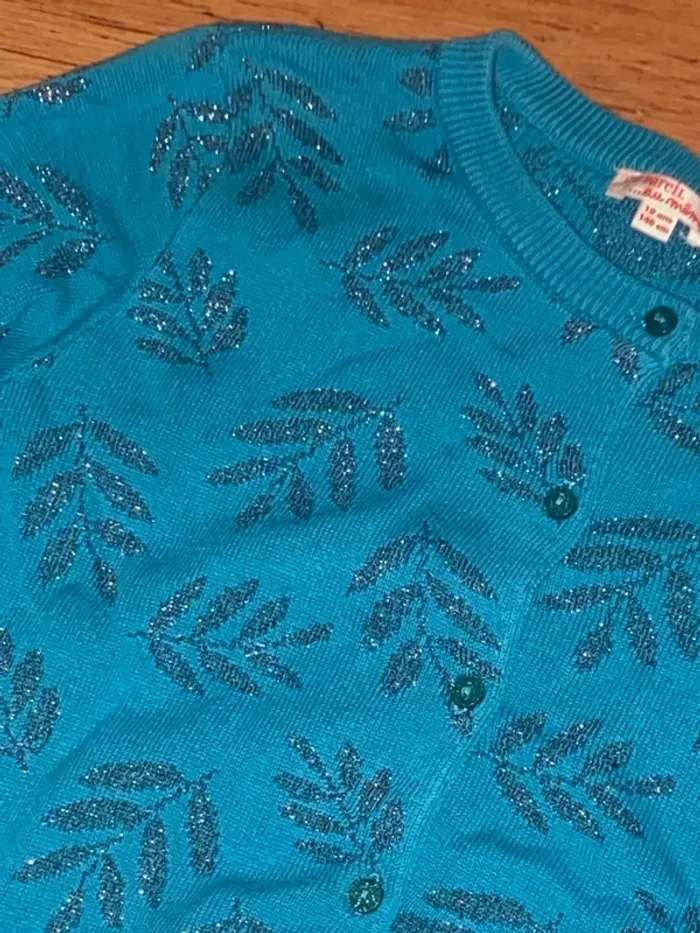 Magnifique veste gilet turquoise - photo numéro 4