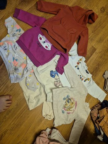 Lot 7 sweat fille 9 mois