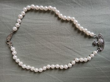 Collier vivienne westood  perle argent