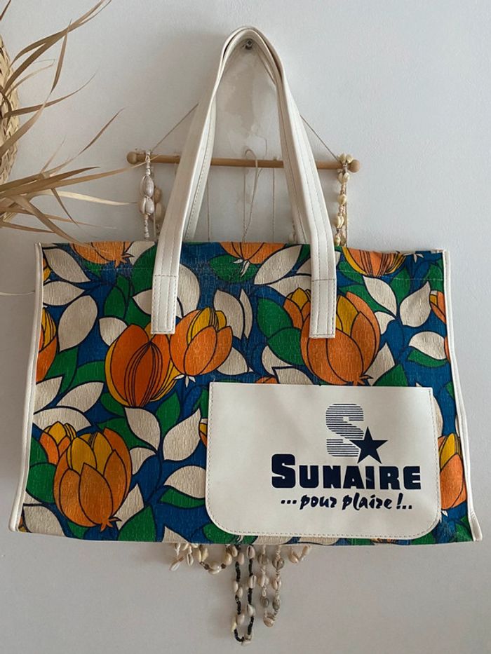 Sac Cabas Vintage à fleur 🌷 - photo numéro 2