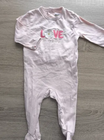 Pyjama léger love Kiabi 12 mois