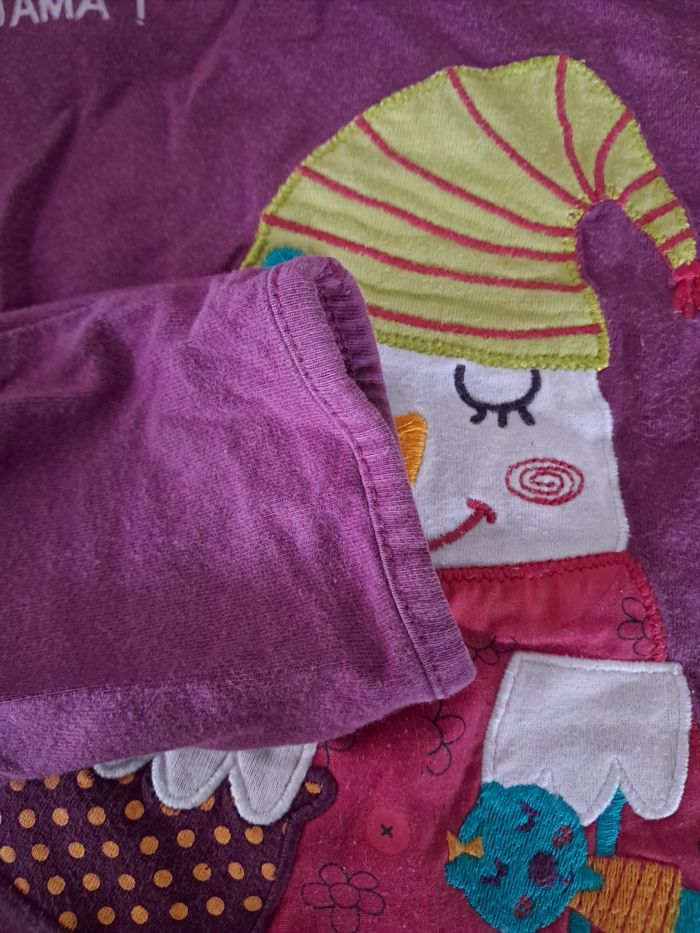 Haut de pyjama 12 ans dpam - photo numéro 3