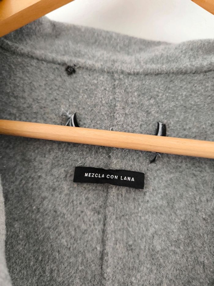 Manteau gris femme El Corte Inglés taille estimée XL  chic et structuré - photo numéro 2