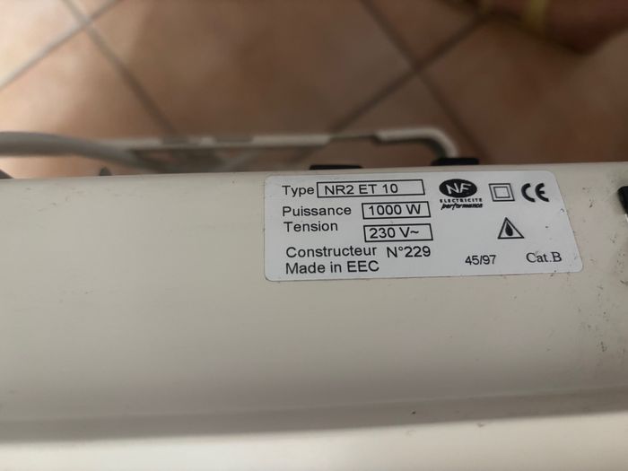 convecteur 1000w AIRELEC - photo numéro 2