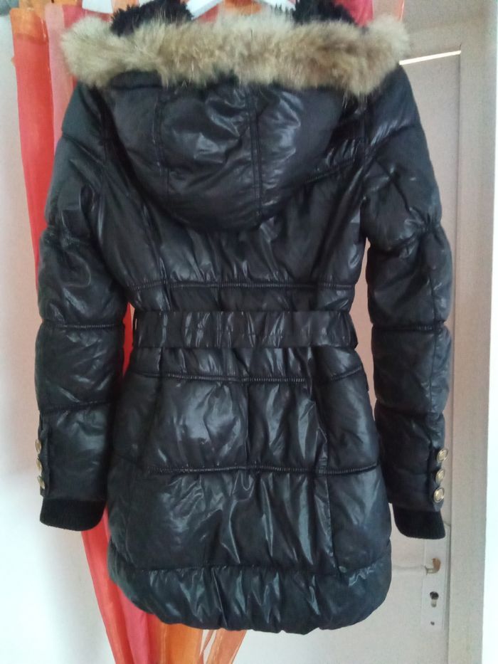 Doudoune mi-longue noire avec capuche Morgan taille 36 - photo numéro 9
