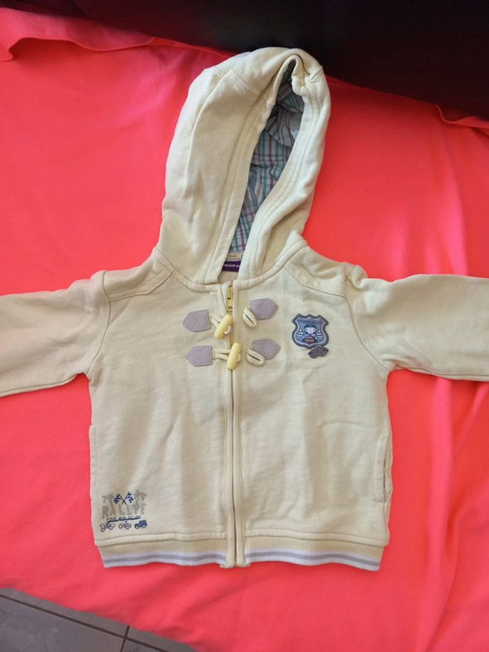 Gilet sweat zippé 18 mois Sergent Major