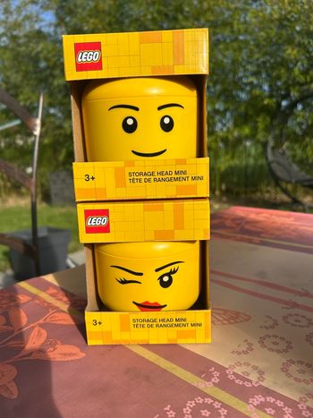 Tête de rangement Lego neuf 