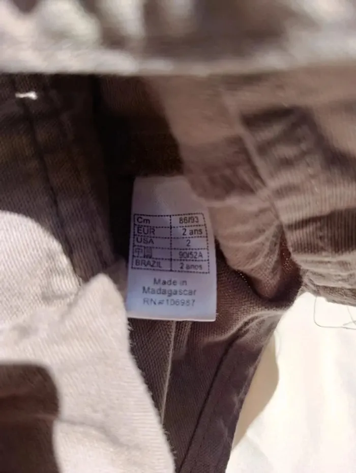 Salopette marron à boutons 24 mois Quechua - photo numéro 4