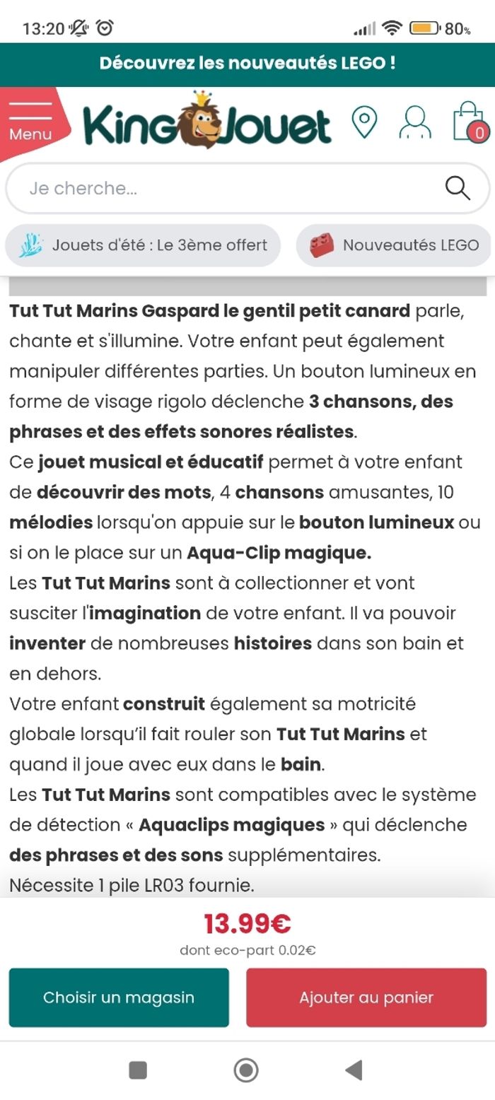 Tut tut animaux bain canard - photo numéro 3