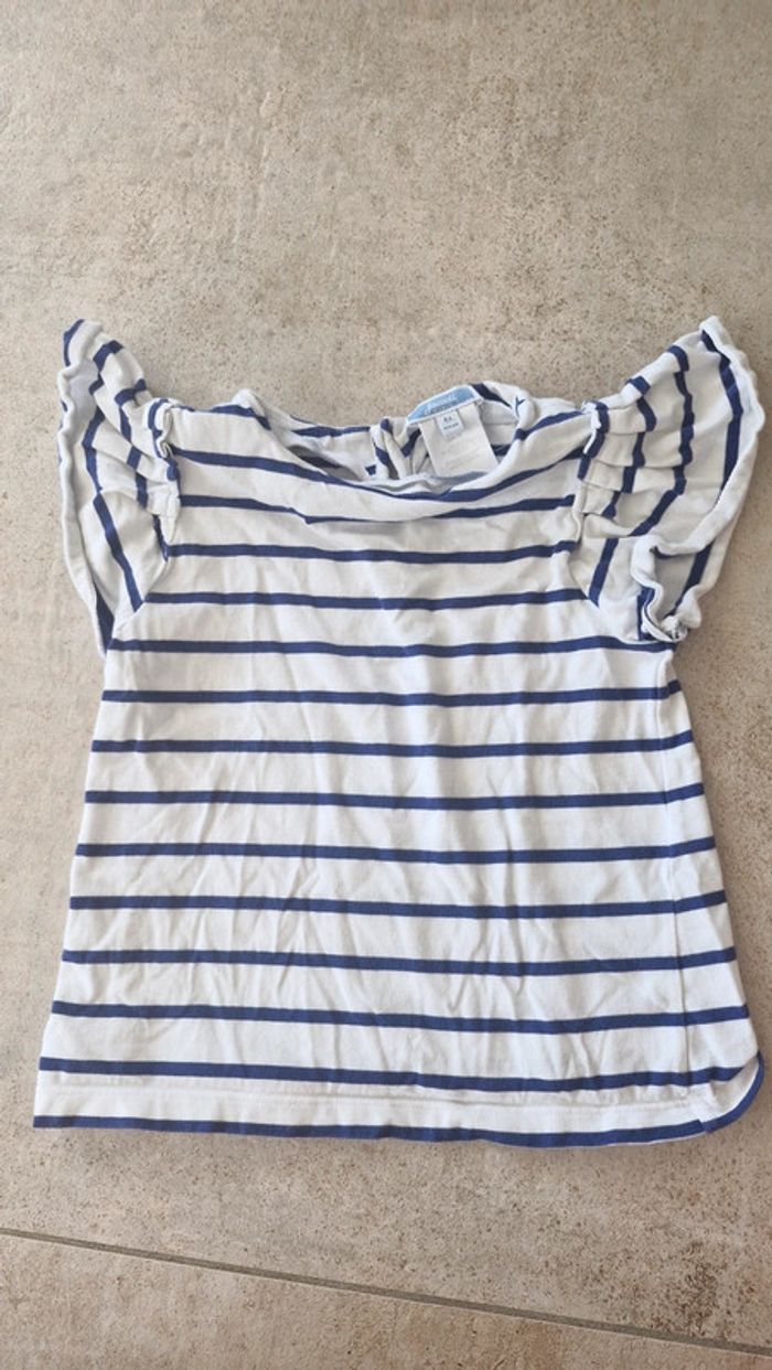 T-shirt marin marinière Jacadi taille 4 ans