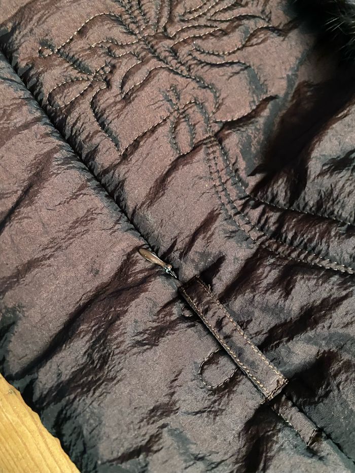 Manteau matelassé marron irisé taille XL - photo numéro 3