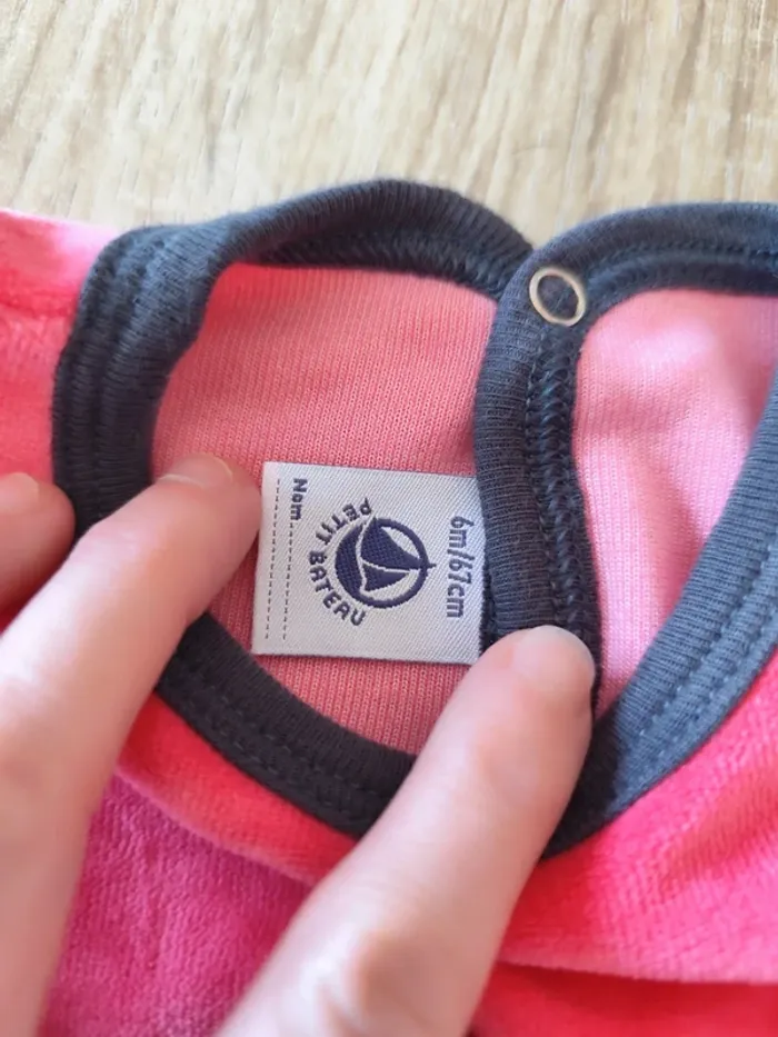 Pyjama velours Petit bateau - photo numéro 3