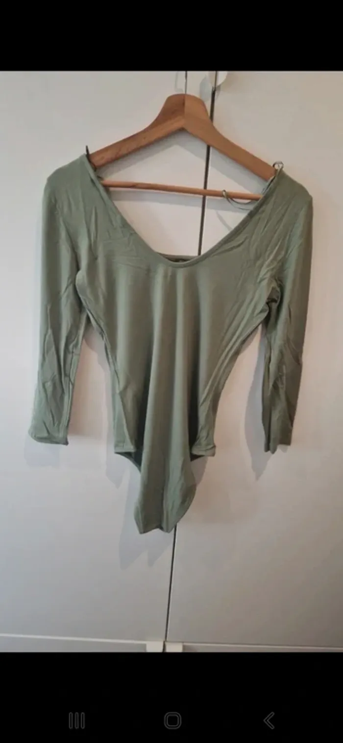 Body femme naf naf kaki neuf avec étiquette taille s - photo numéro 5