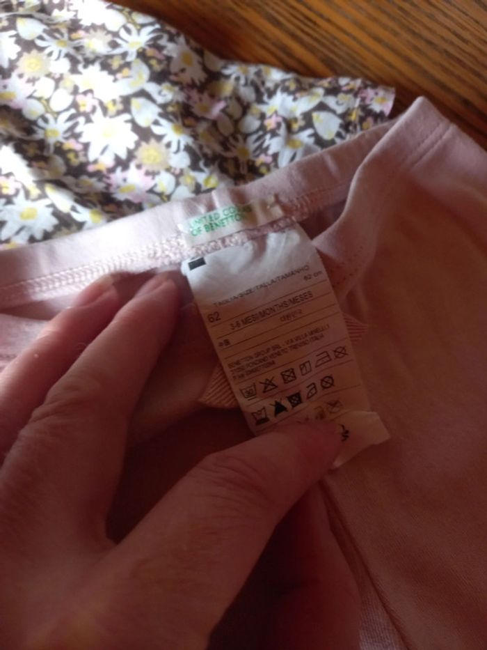 Robe fleurie 3 mois + legging - photo numéro 4