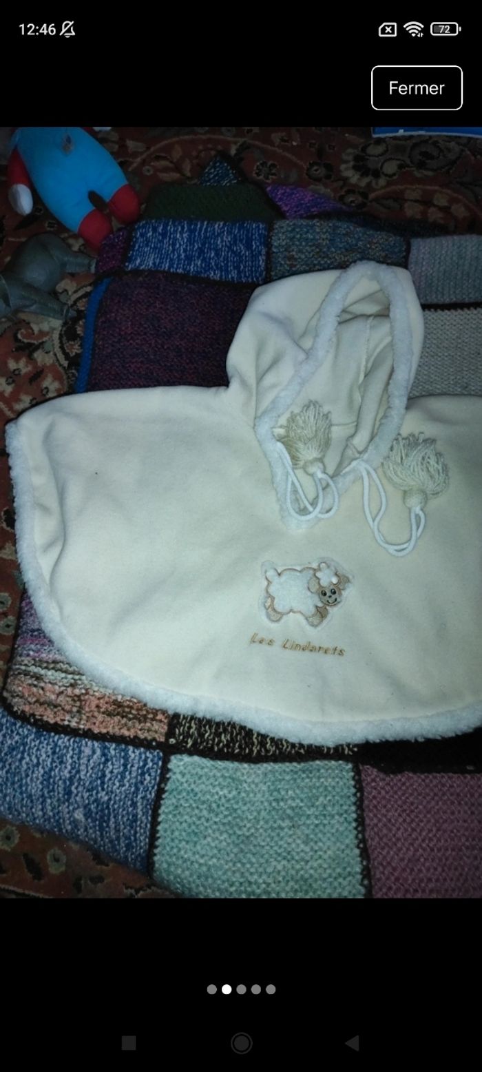 Très beau poncho fille e16 - photo numéro 2