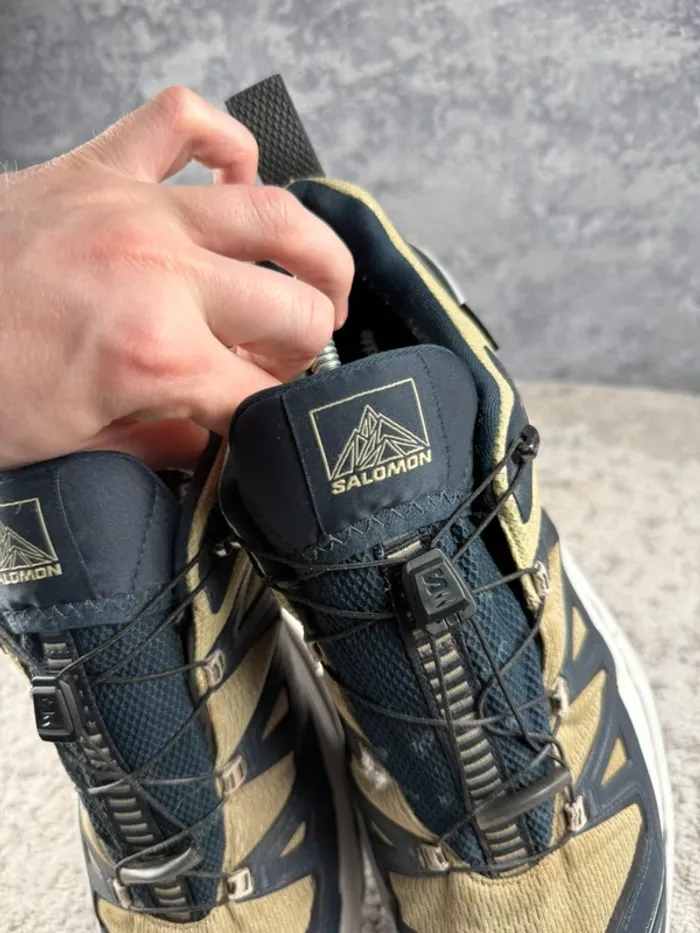 Salomon X Ultra 360 Gore-Tex - White & Beige & Blue - photo numéro 11