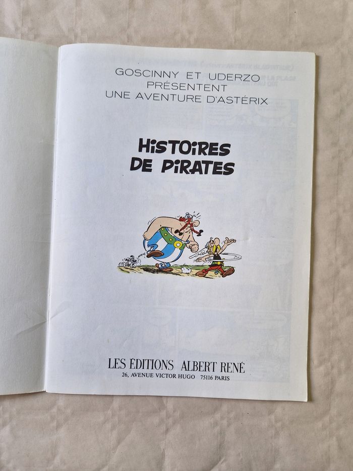 Lot de 2 bd asterix vintage , Asterix et les Normands , asterix histoires de pirates - photo numéro 9