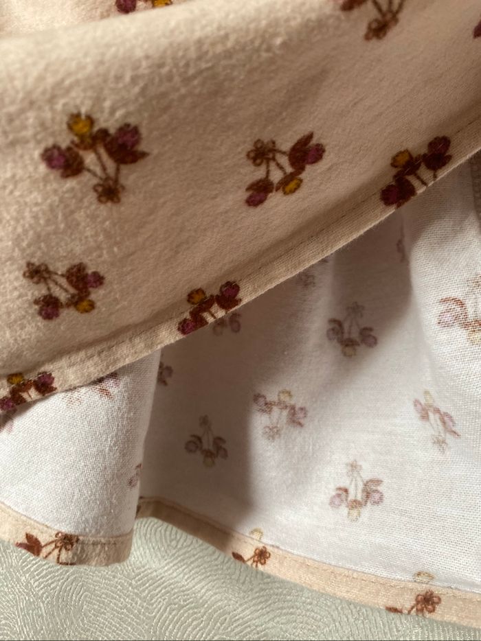 Robe flanelle beige fleuri 12/18 mois LC Waikiki - photo numéro 4