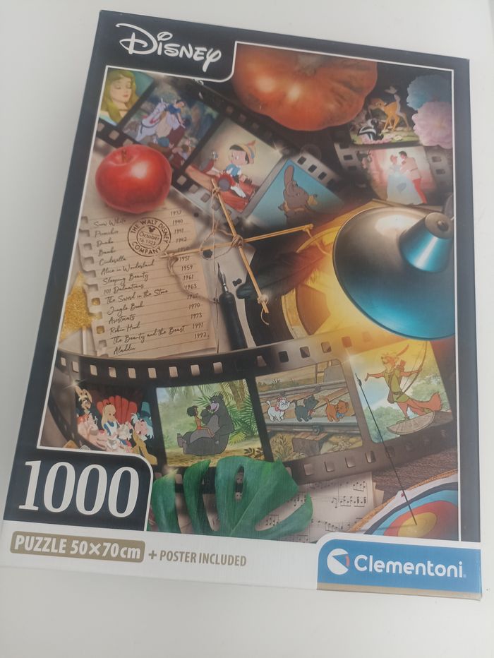 Puzzle Disney 1000 pièces – Clementoni + Poster (complet)