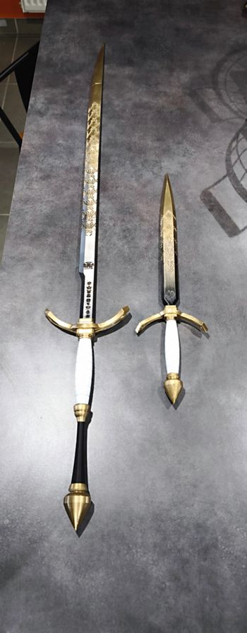 Epee et dague de verso inspirée du jeu clair obscur - Expedition 33