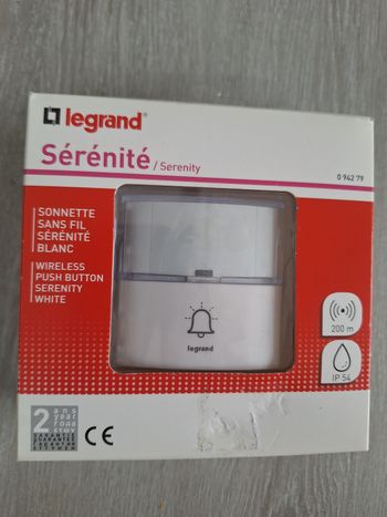 Sonnette Legrand pour carillon sérénité
