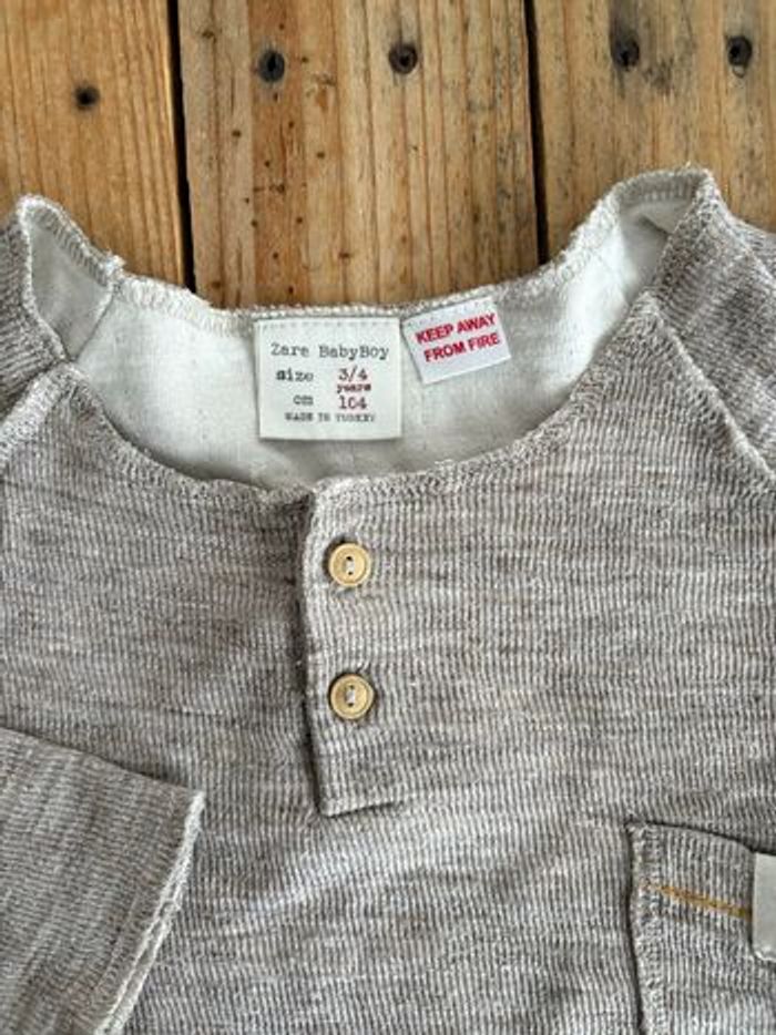 Maillot manche longue Zara boy 3/4 an - photo numéro 4