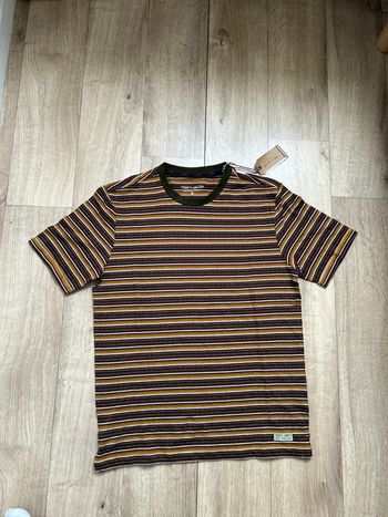 T-shirt marron à rayures Teddy Smith S