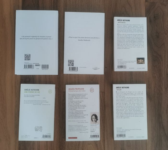 Lot 7 romans Amélie Nothomb - 3  titres + 4 offerts - photo numéro 2
