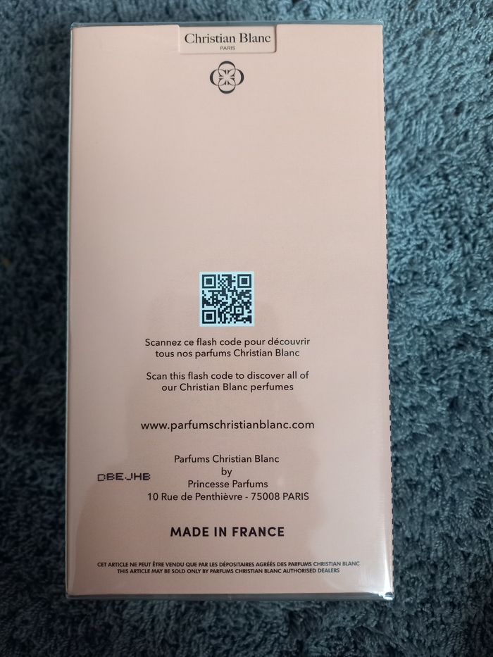 Parfum Christian Blanc (BELVIA) NEUF 100 mL - photo numéro 3