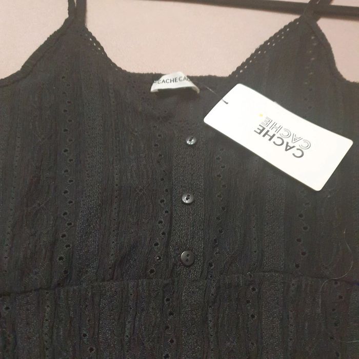 Magnifique haut à bretelles réglables noir taille XL Cache-cache - photo numéro 2