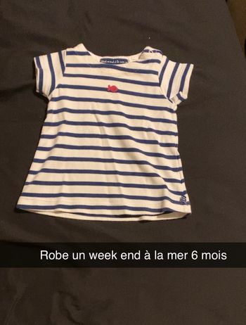 Robe week end à la mer 6 mois
