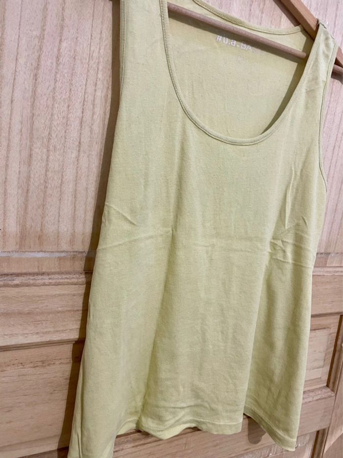 Débardeur simple basic couleur un vert anis taille L - photo numéro 12