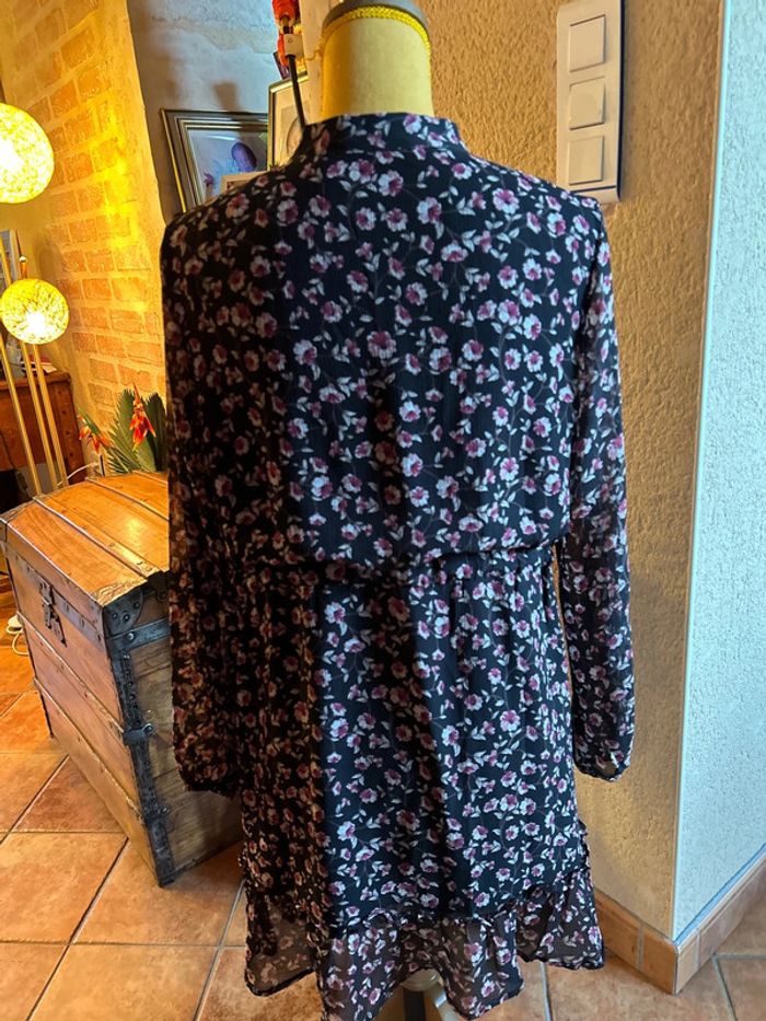 Vintage dressing robe fleurie taille m/l - photo numéro 6
