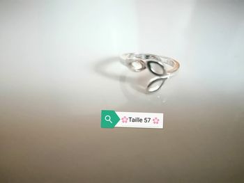 🌸Jolie bague feuille réglable argent 925 Taille 57 Neuve 🌸