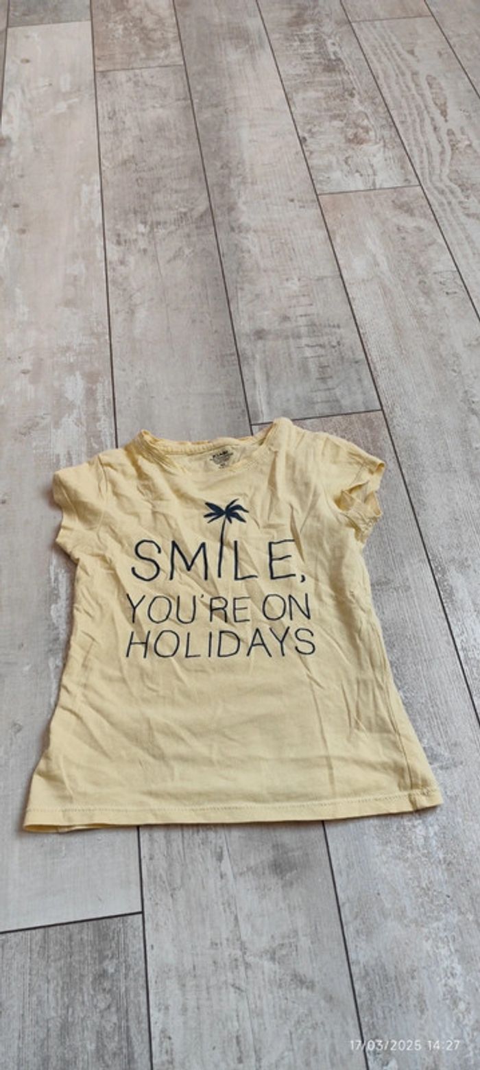 T-shirt jaune Kiabi T4A