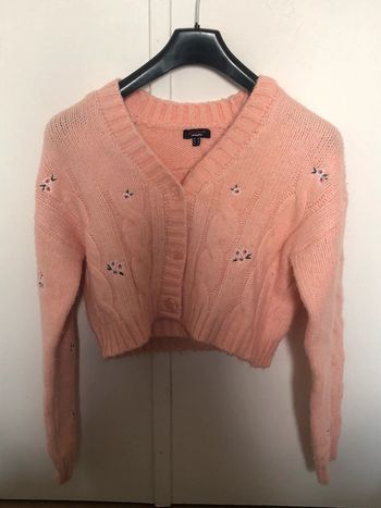 Cardigan+top femme