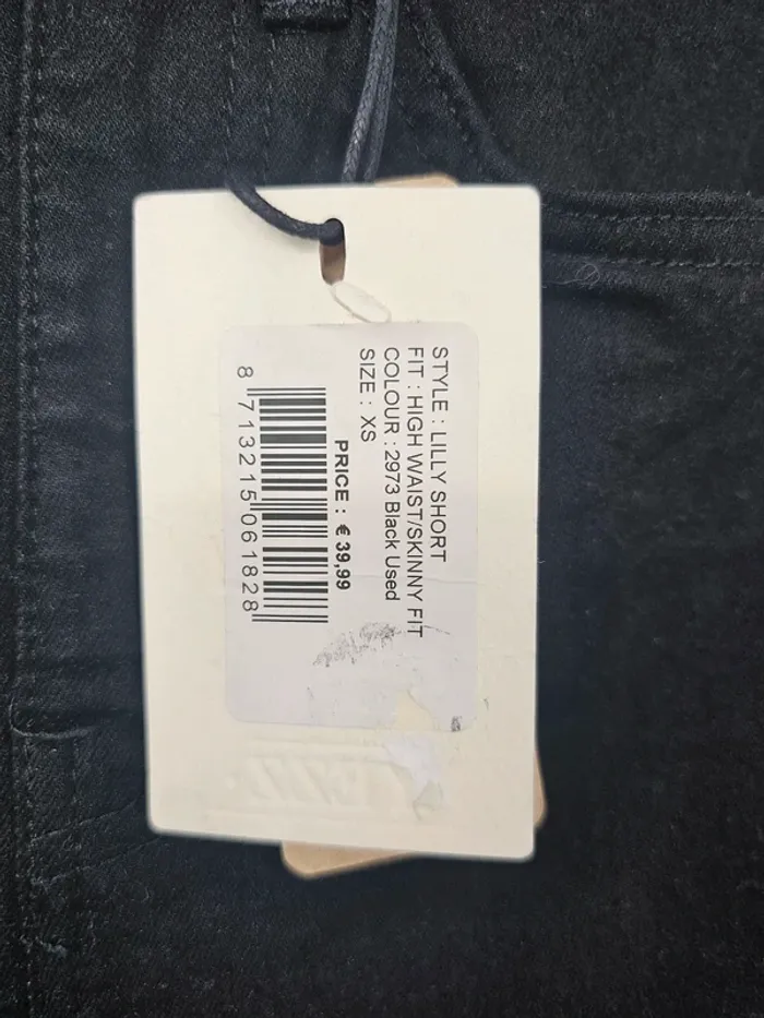 Short taille haute YEZZ – Modèle Lilly – XS – Noir délavé - photo numéro 5