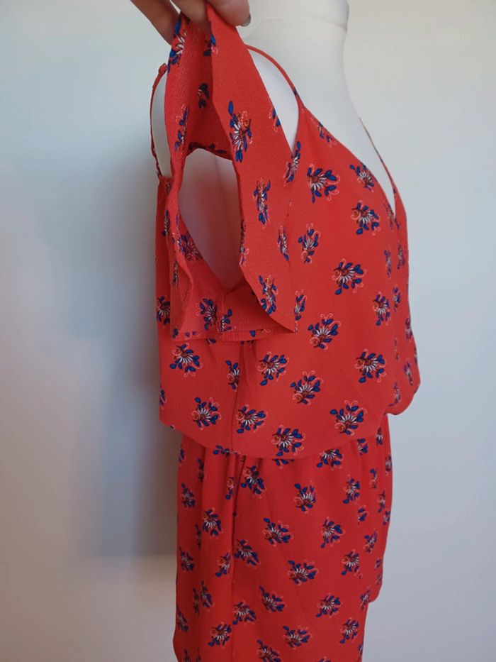 Combinaison short rouge à motifs - Idéal pour l'été ! - photo numéro 8