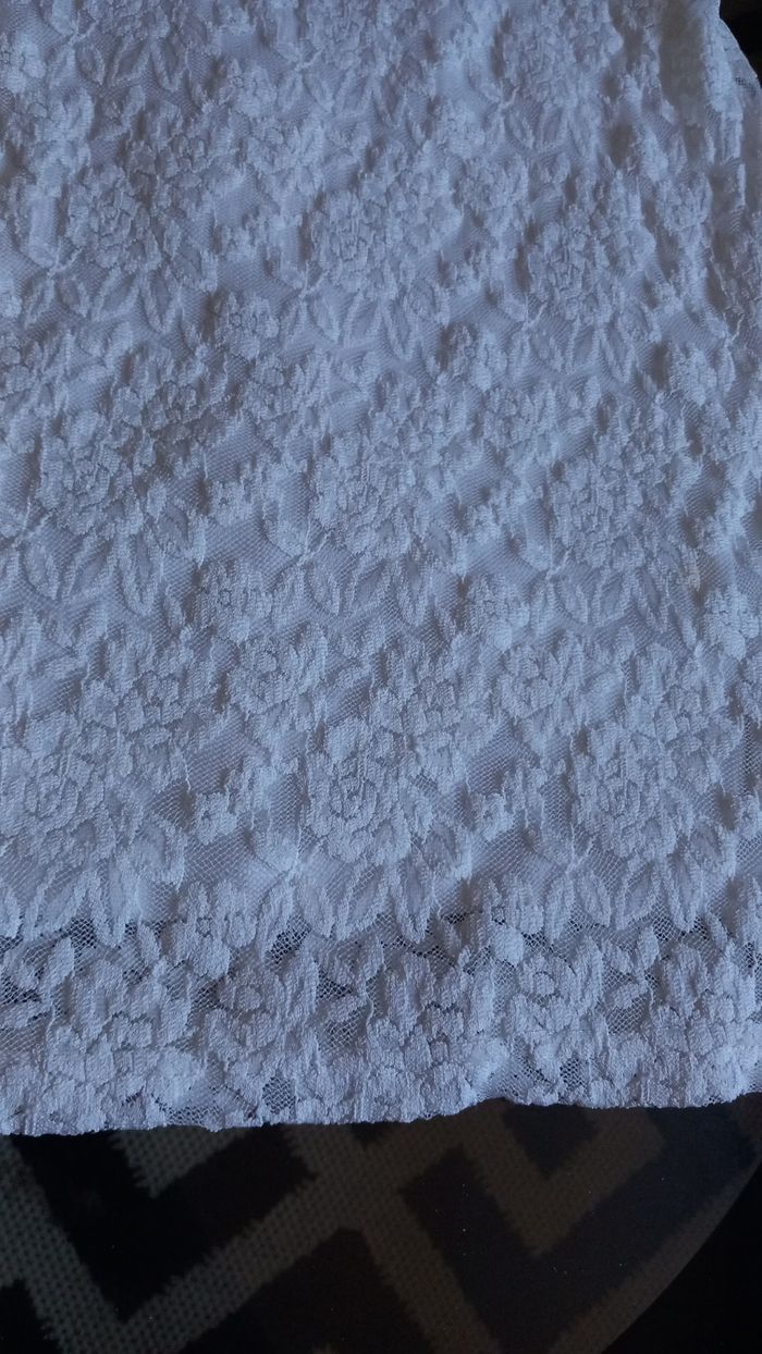 Robe blanche en dentelle – Miss One – Taille M - photo numéro 7