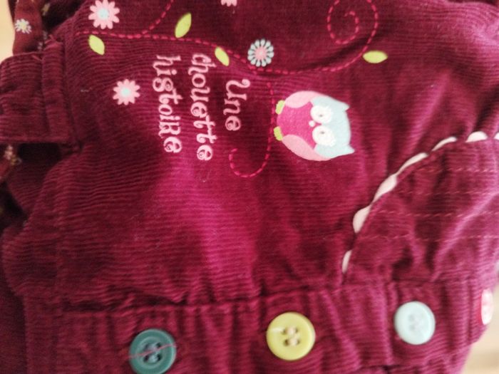 Robe Velours taille 1 mois en très bon état - photo numéro 4