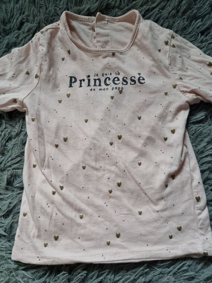 T-shirt rose manches longues réversible 2-3ans - photo numéro 6