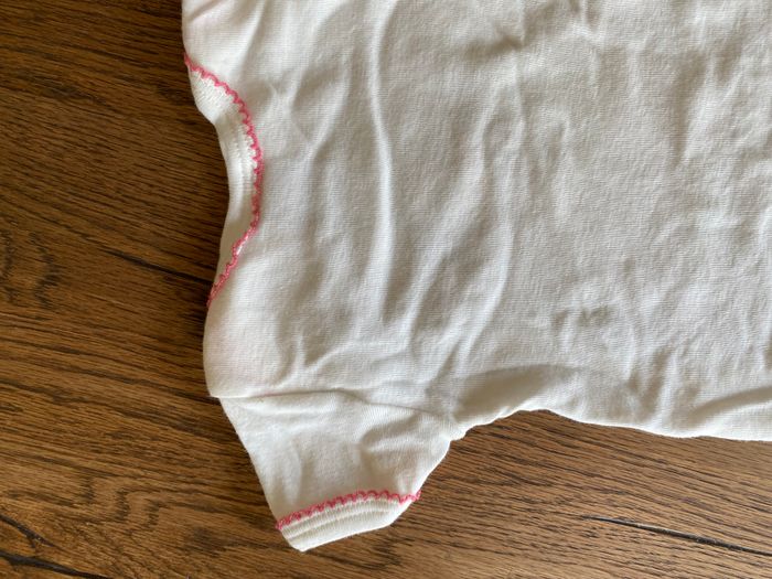 Lot 2 bodies manches courtes 3 mois Petit Bateau – coton - photo numéro 7
